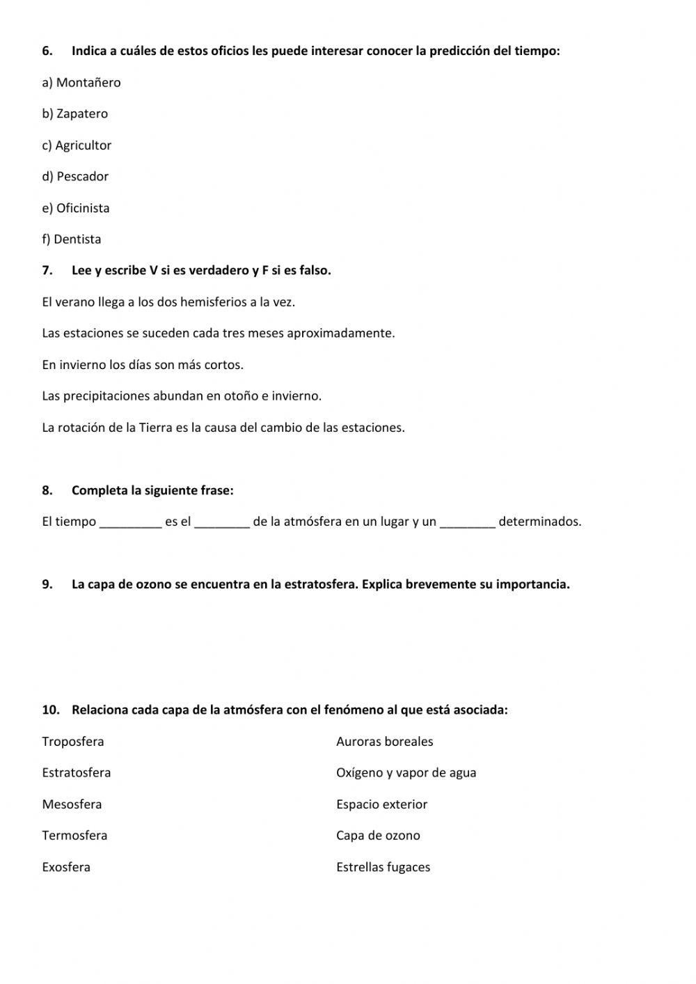 El tiempo y el clima