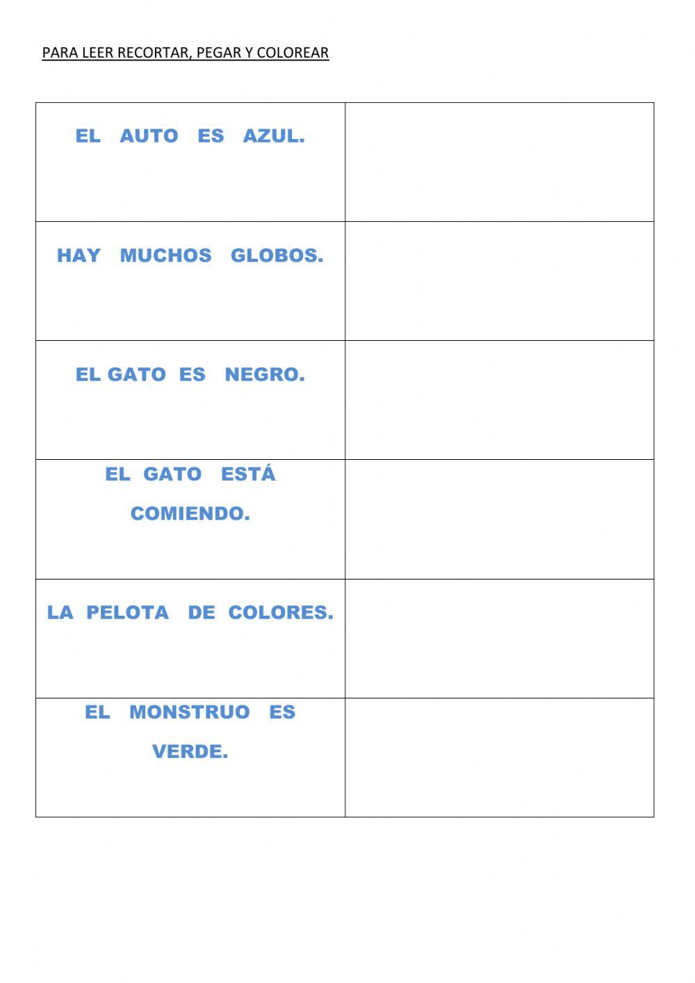 Comprensión lectora ficha 5.3