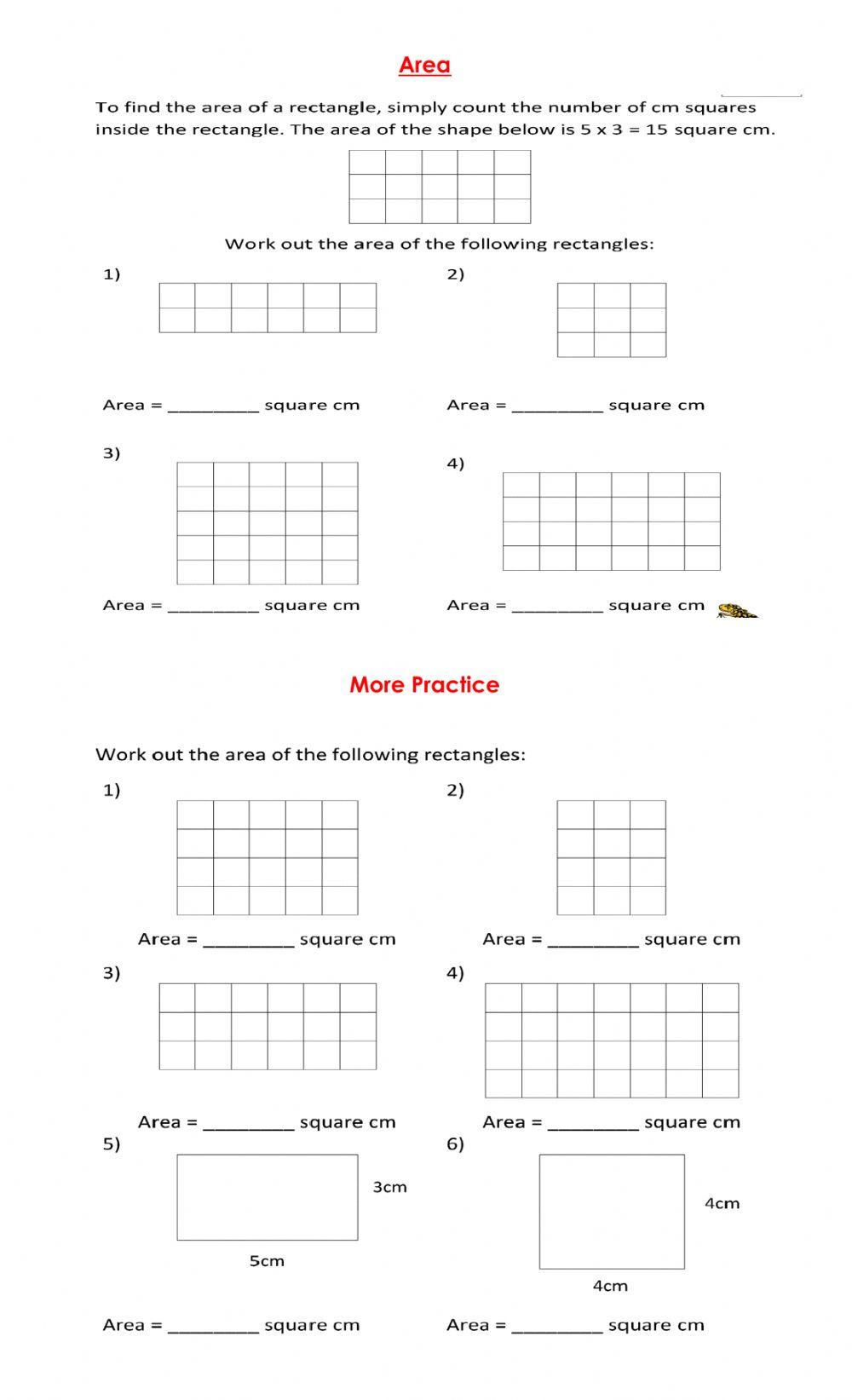 area grade 2 LiveWorksheets 5719109