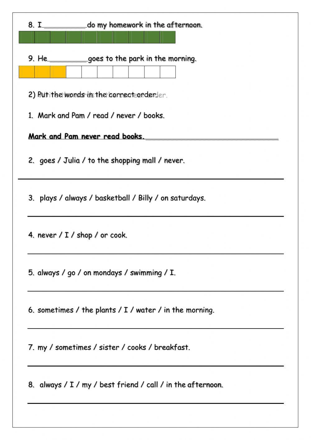 Extra practice 4th level