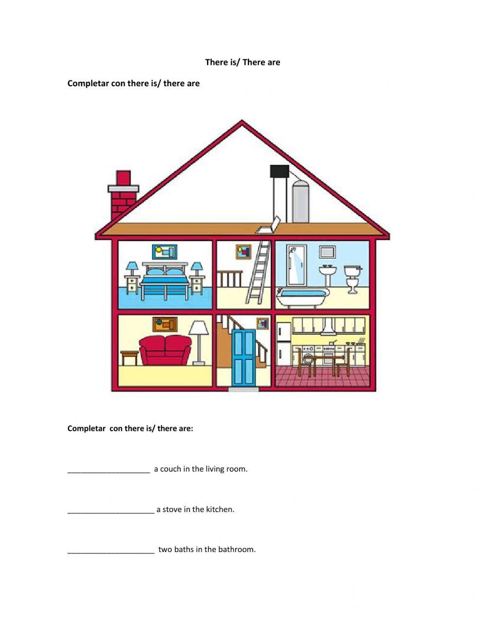 There is-there are and Parts of the house