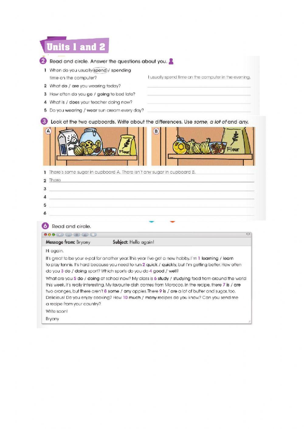 Countable and uncountable food
