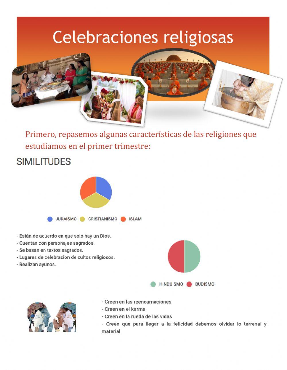 Las celebraciones religiosas 1