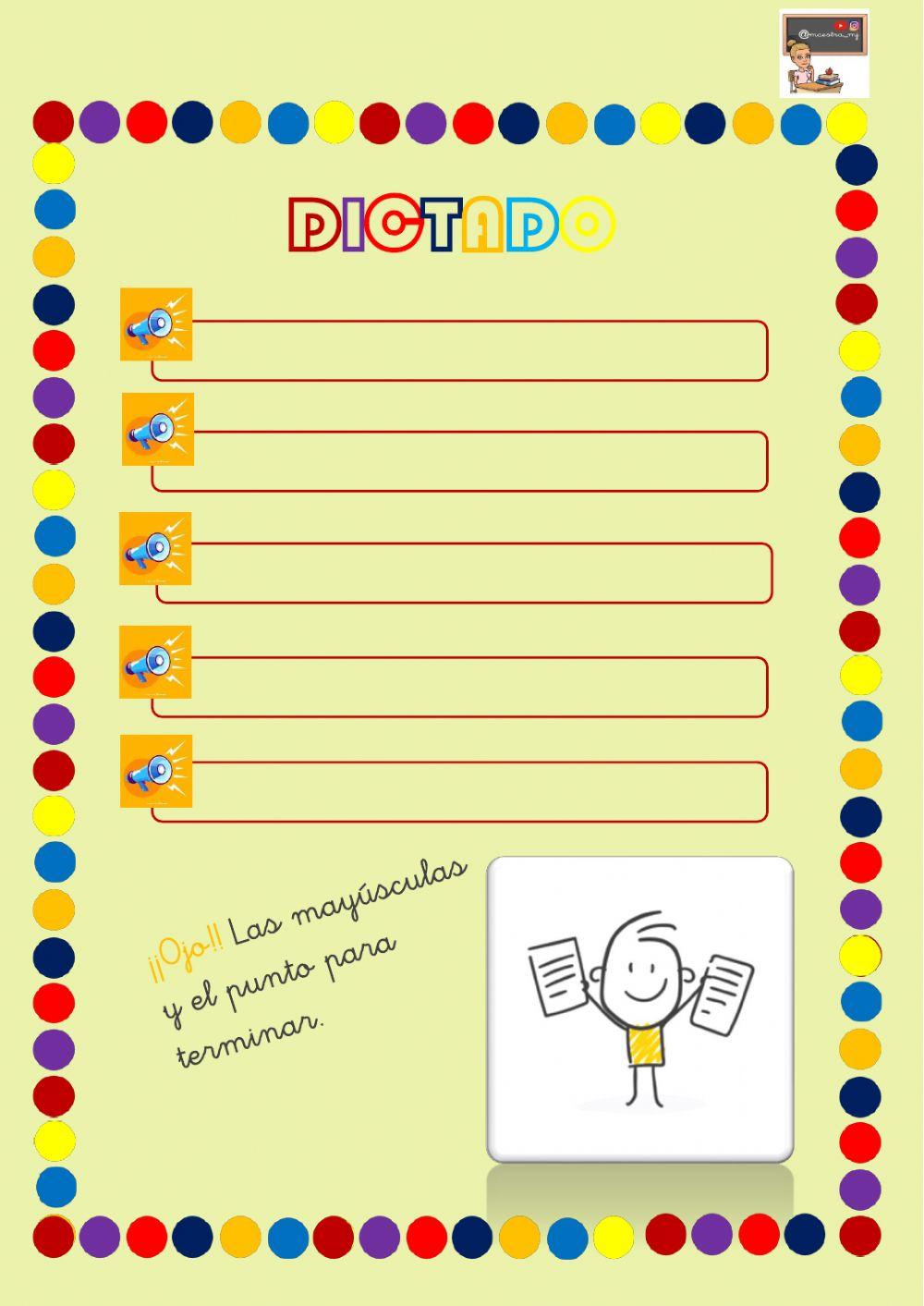 Dictado de trabadas Dictado de trabadas