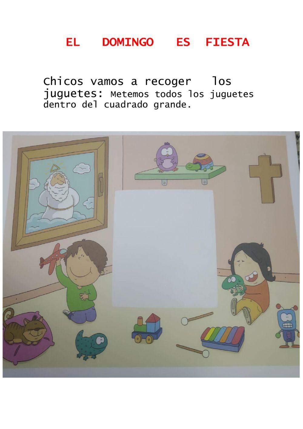 Vamos a recoger los juguetes.