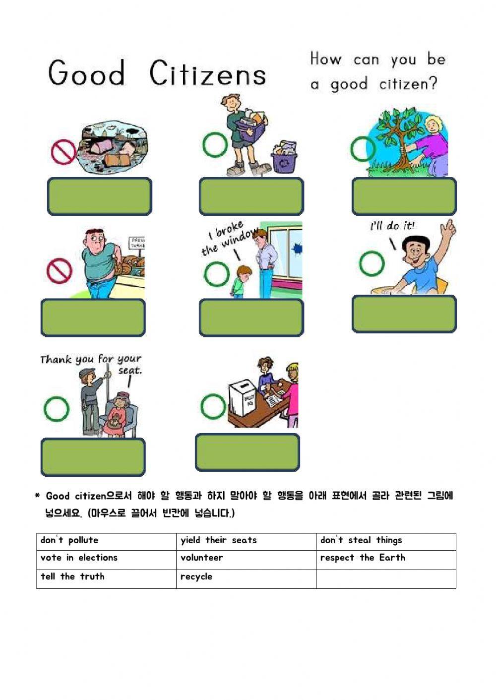 Being a good citizen