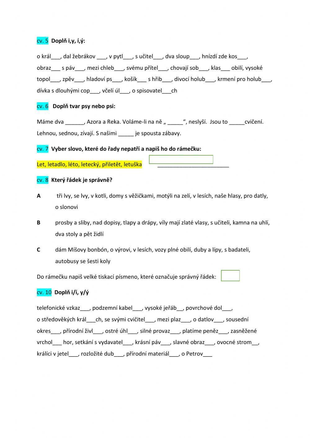 Koncovky podstatných jmen rodu mužského