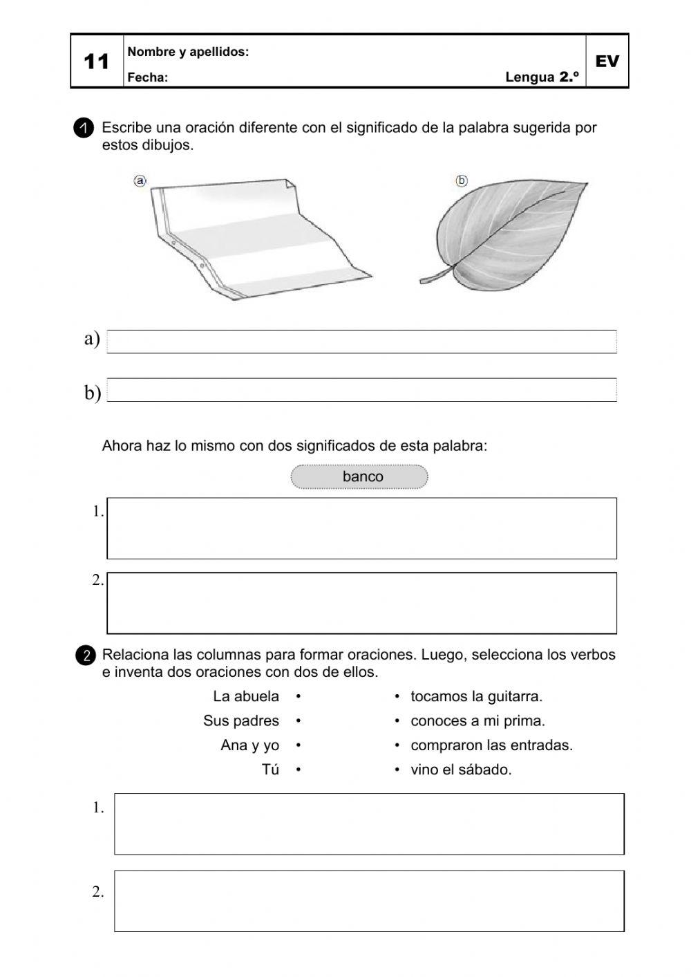 Lengua 2º - Unidad 11