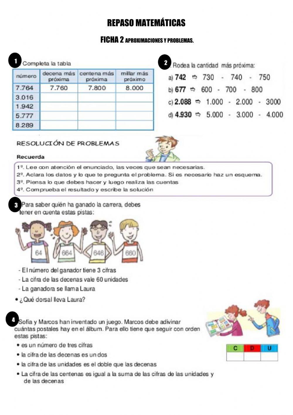 Aproximación y problemas