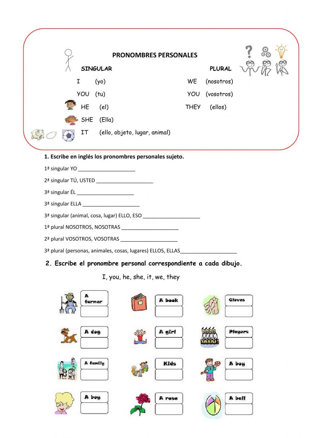 Pronombres personales