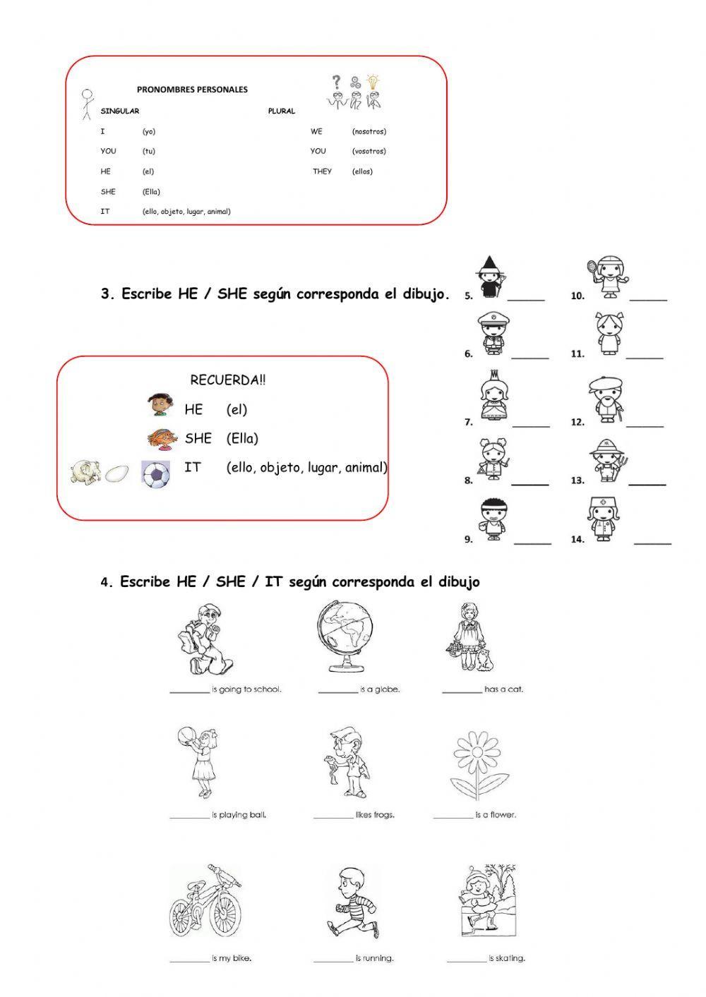 Pronombres personales 2