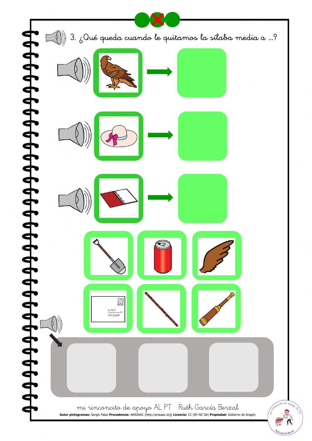 Eliminar sílaba media 3