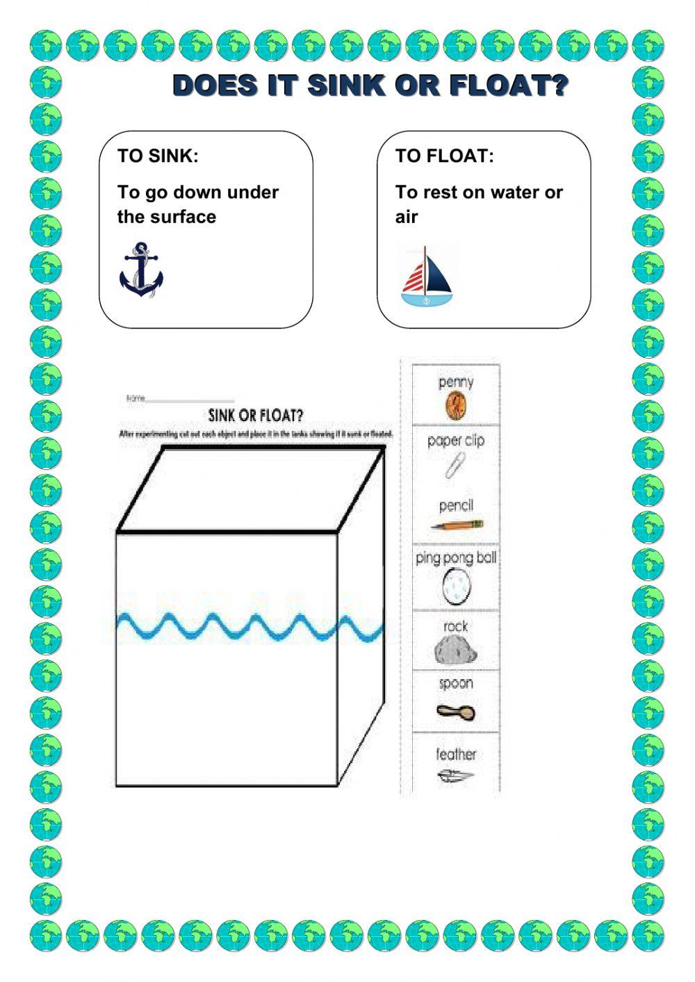 Water use. Sink or float