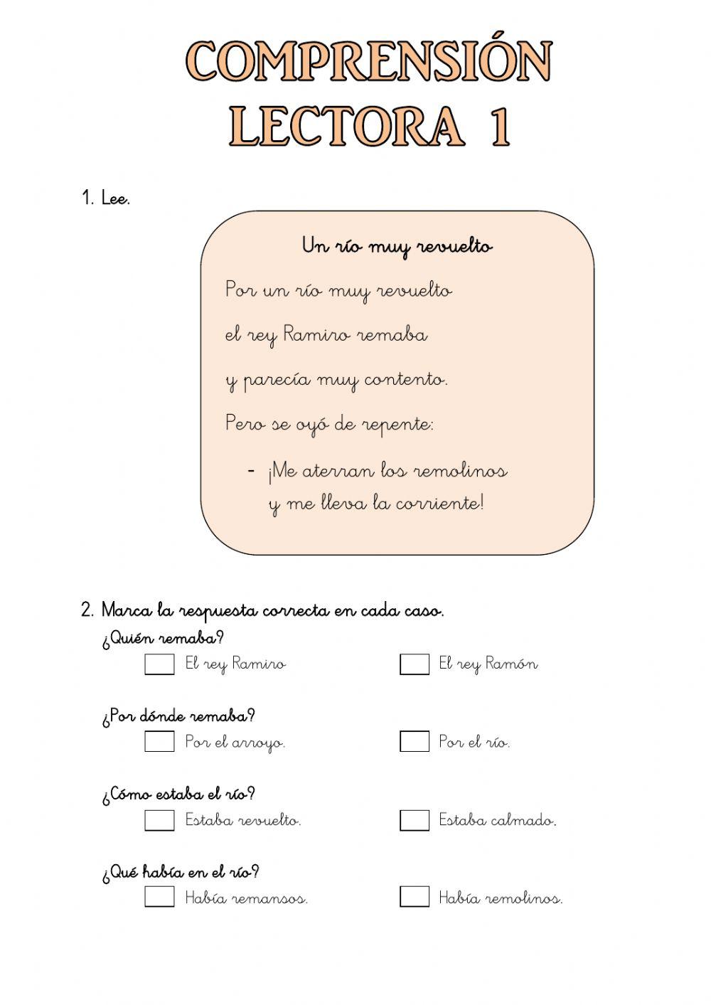 Comprensión lectora