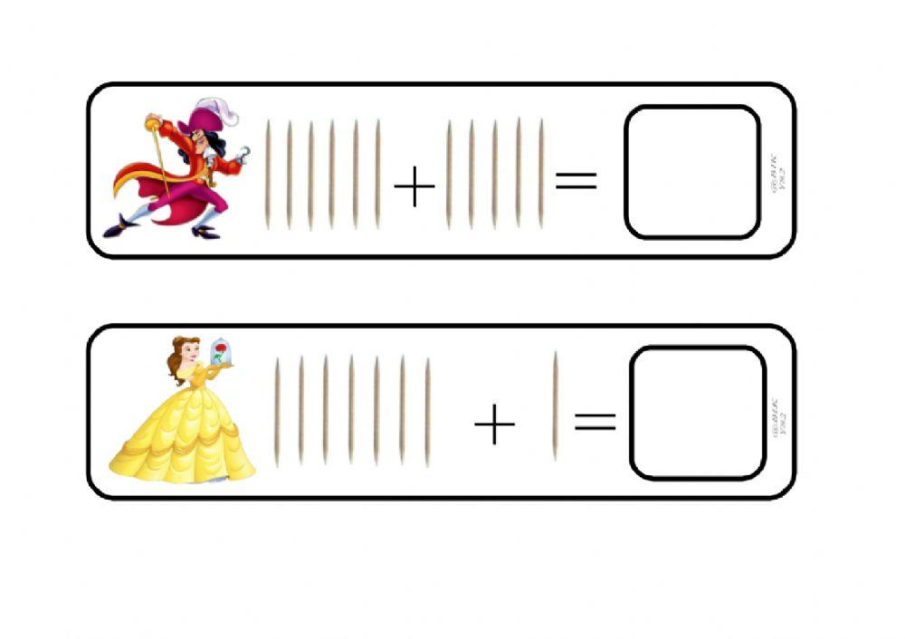 Suma con los personajes de Disney