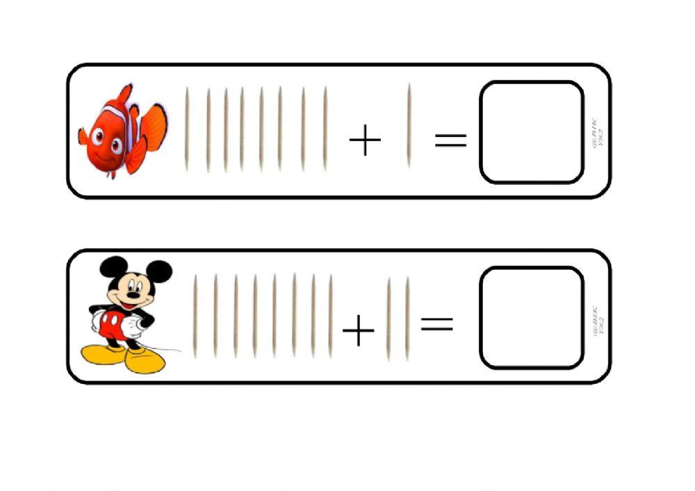 Suma con los personajes de Disney