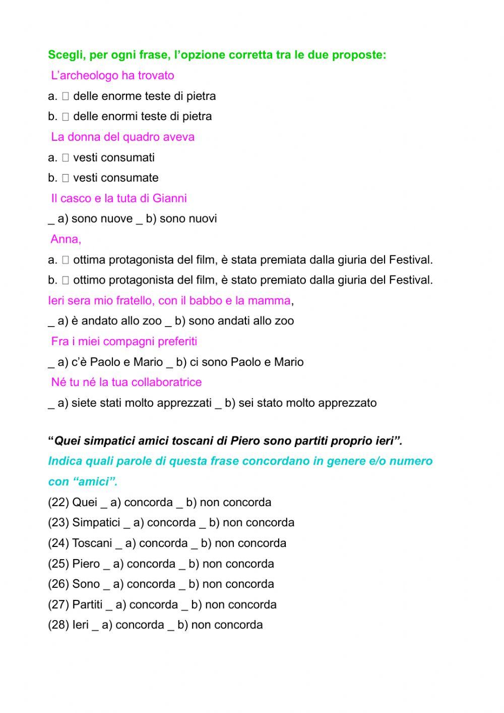 Olimpiadi italiano:sintassi