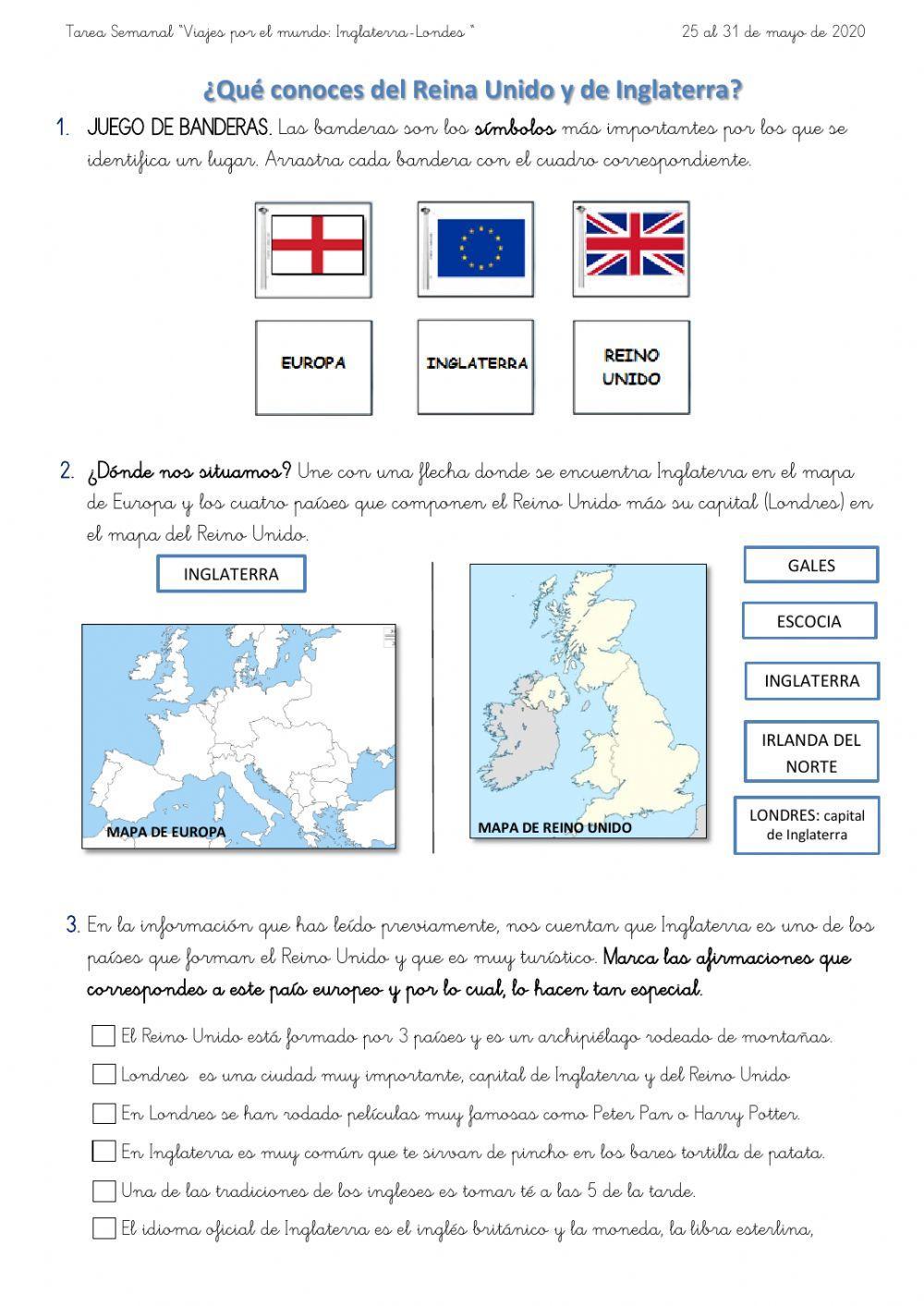 ¿Qué conocemos sobre el Reino Unido e Inglaterra?