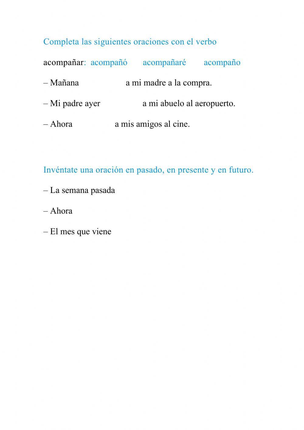Tirmpos verbales Tirmpos verbales