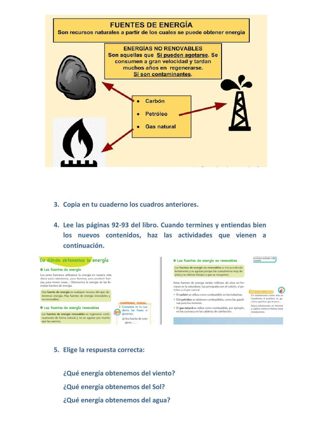 Energías renovables y no renovables