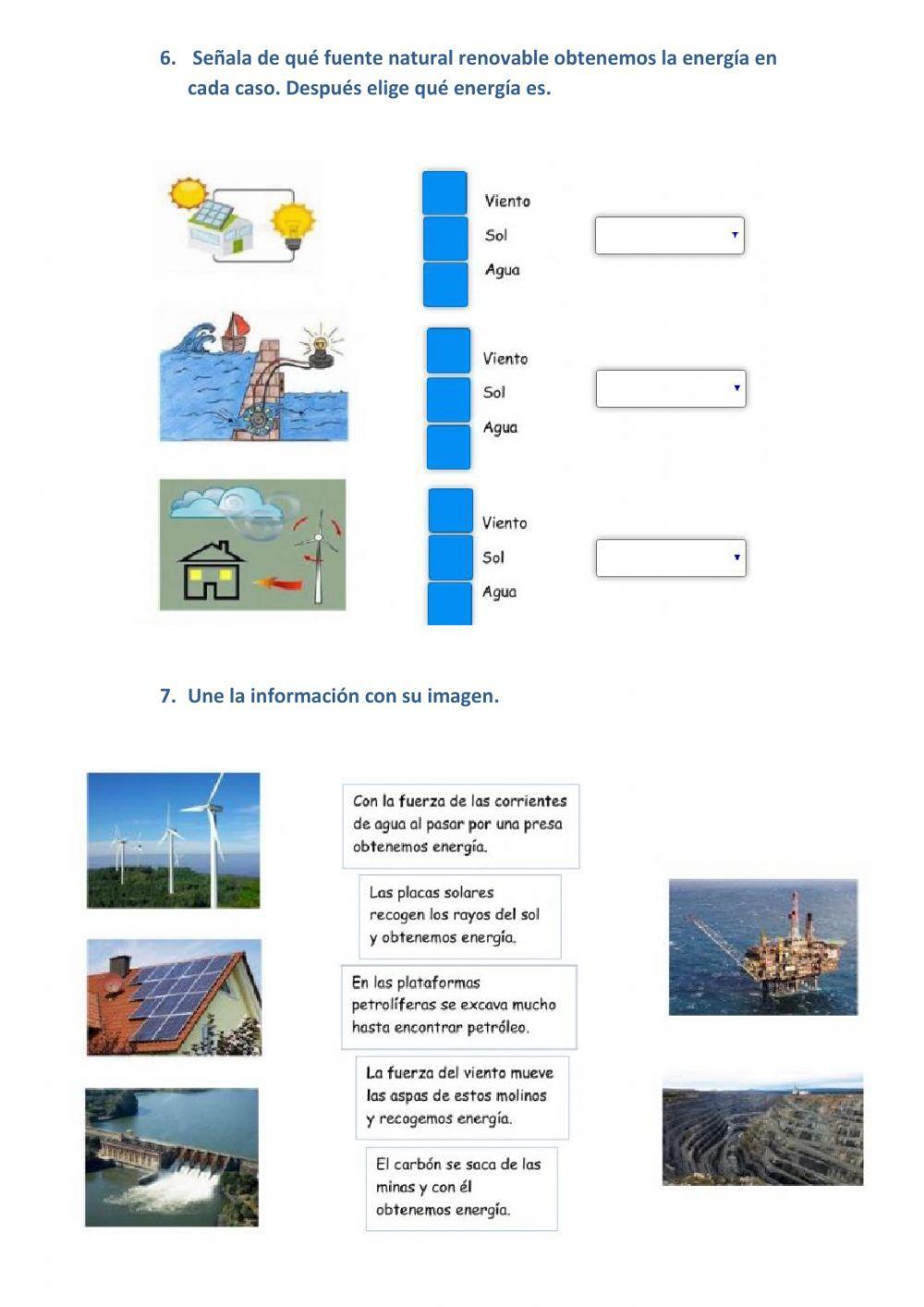 Energías renovables y no renovables
