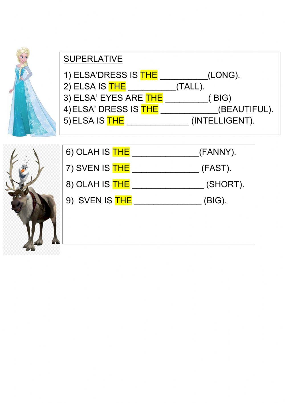 Comparative and superlave