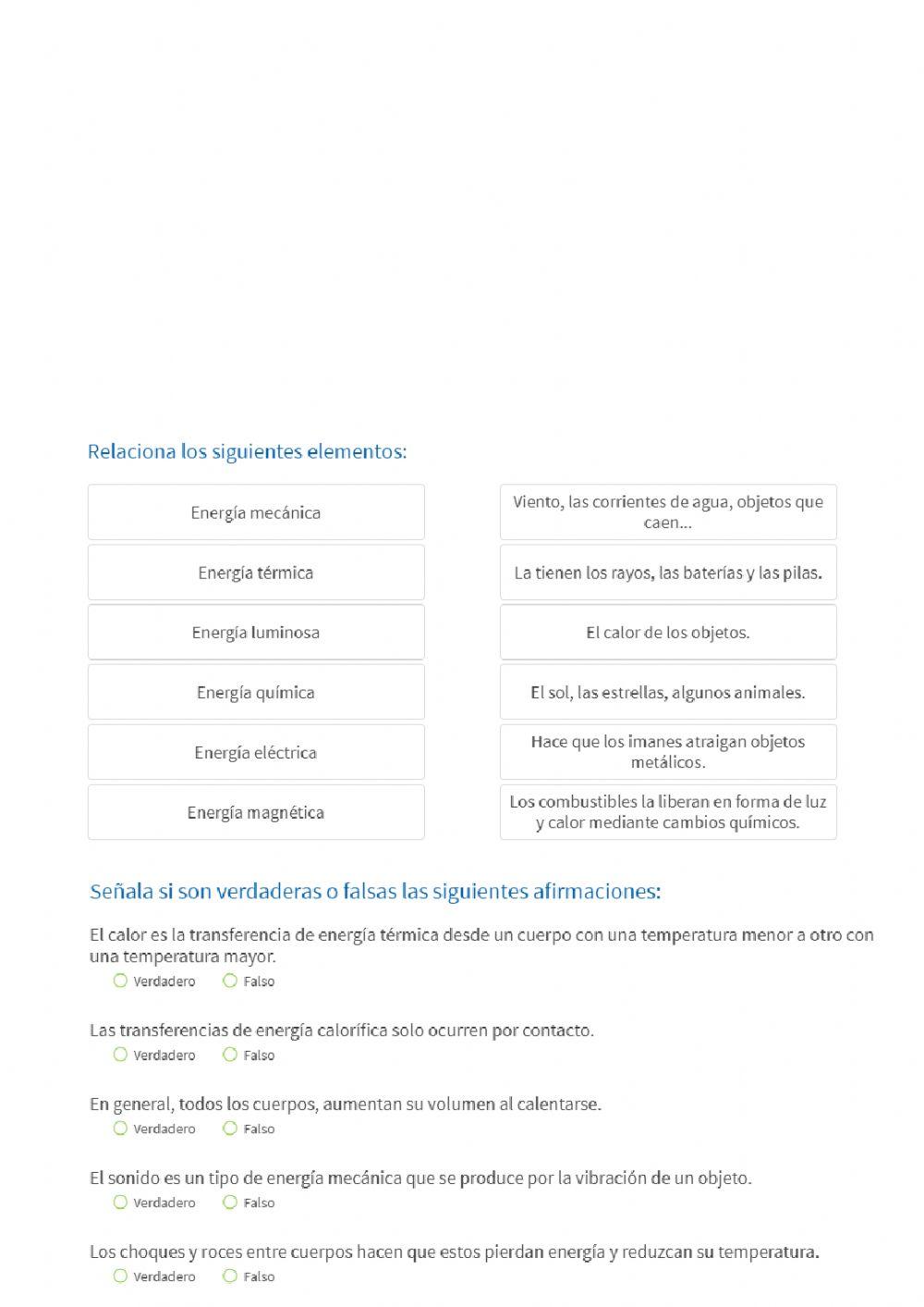 La materia y la energía.