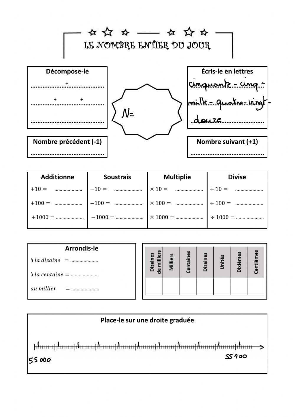 S10 - Le nombre entier du jour