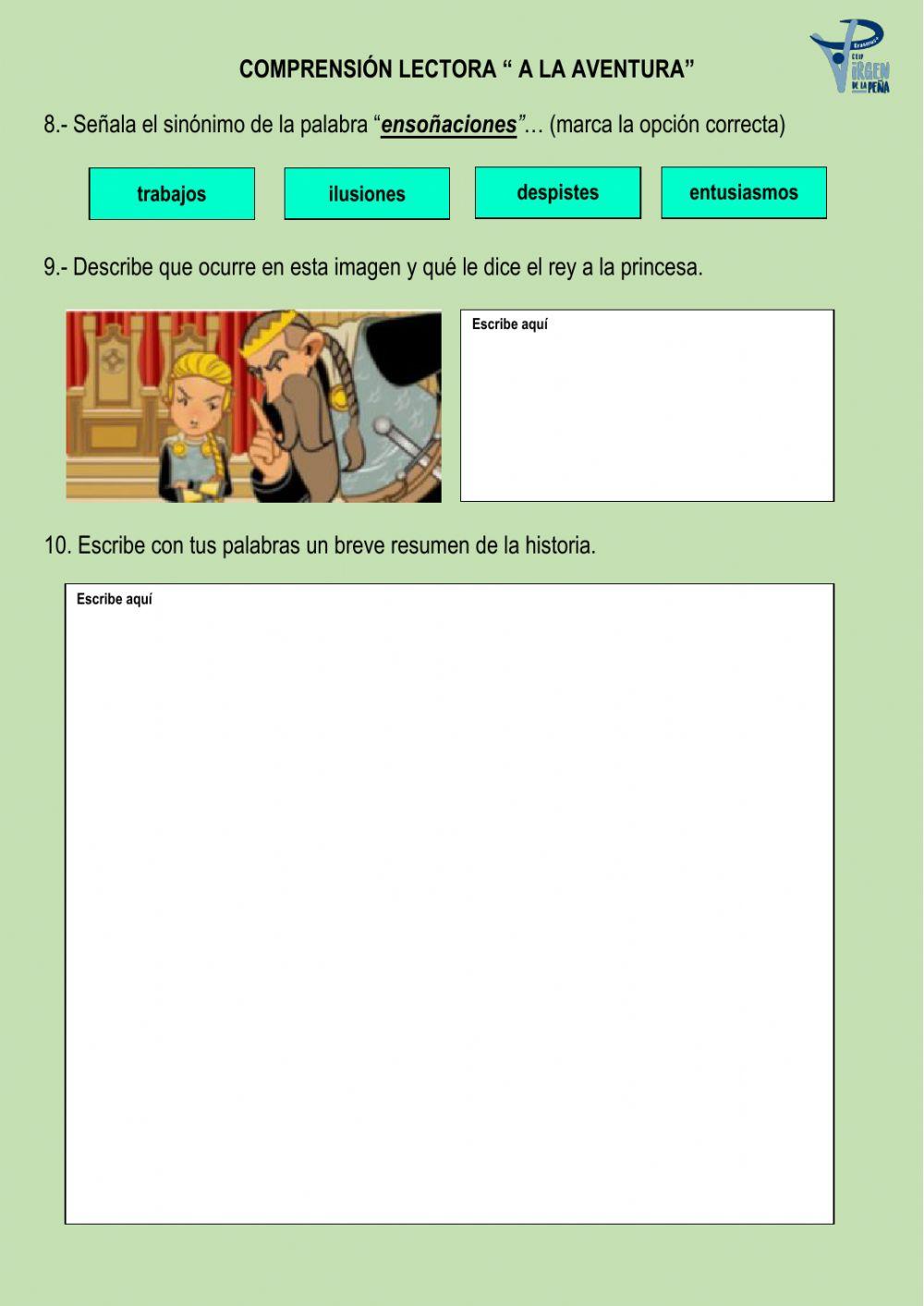 A la aventura worksheet Live Worksheets