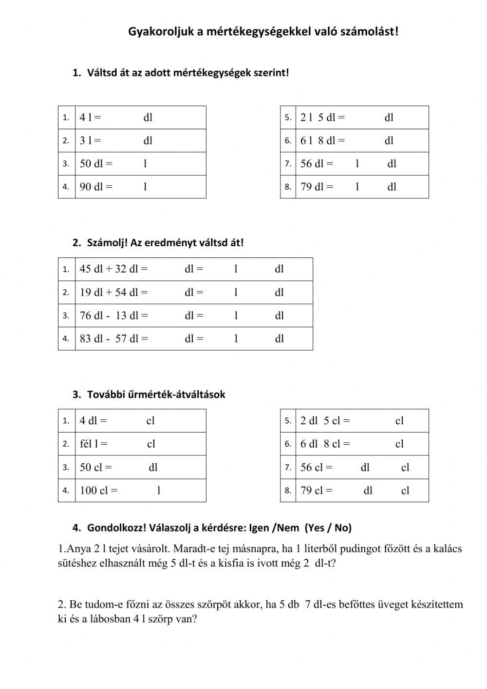 Mértékátválátás