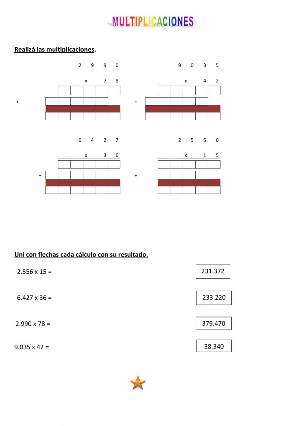 Multiplicaciones