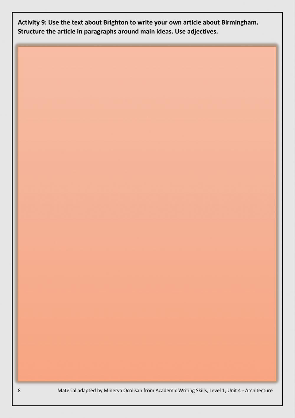 Level 1 - The World of Architecture