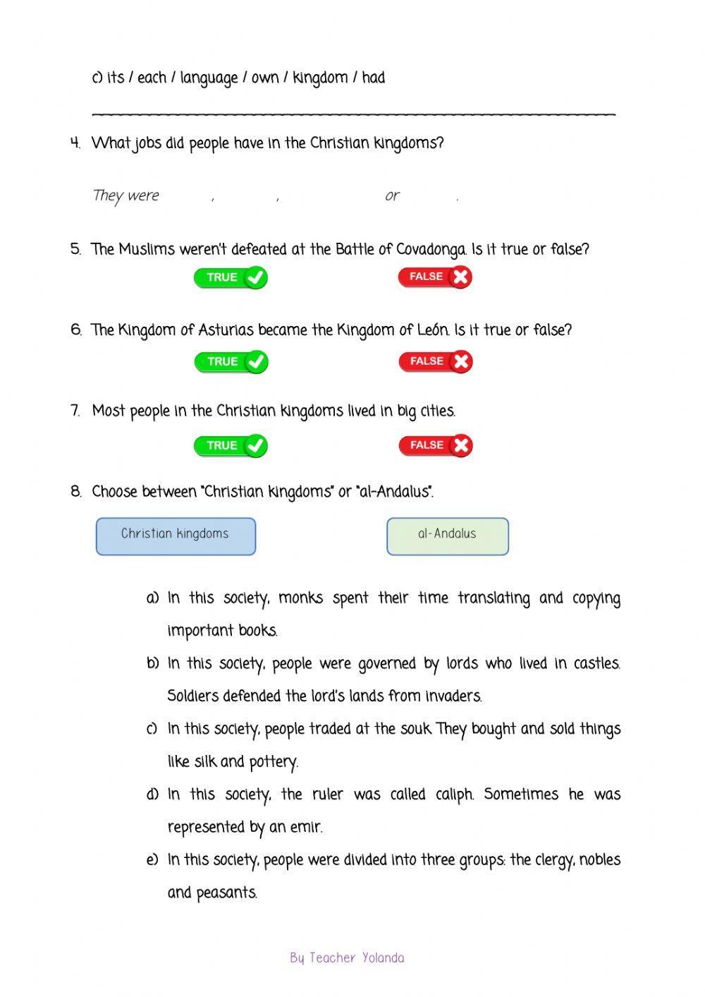 The Christian kingdoms