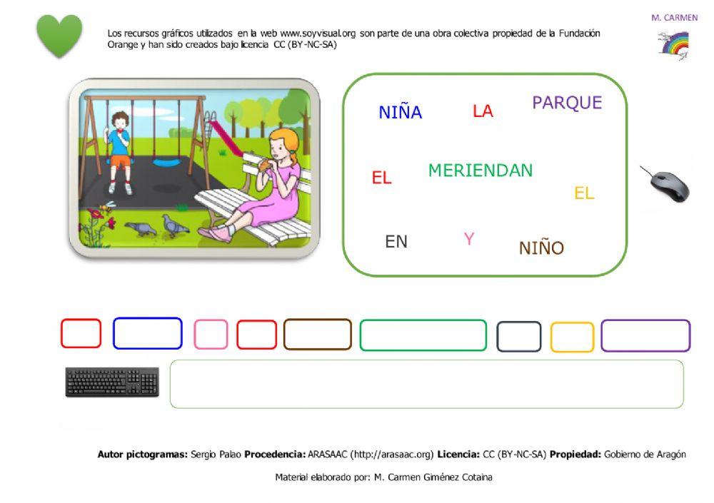 Ordena palabras para formar frases