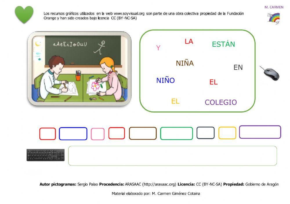 Ordena palabras para formar frases
