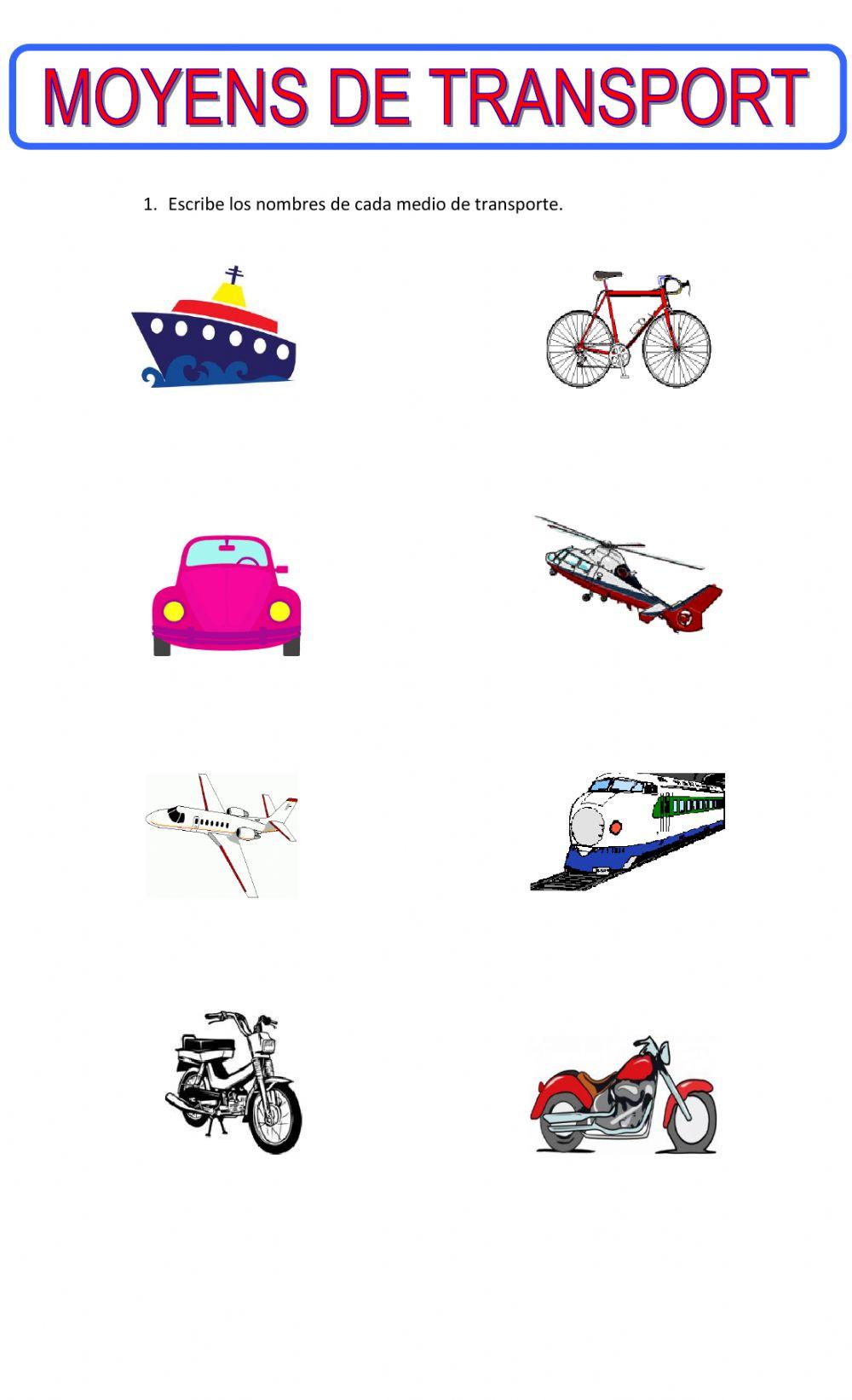 Les moyens de transport