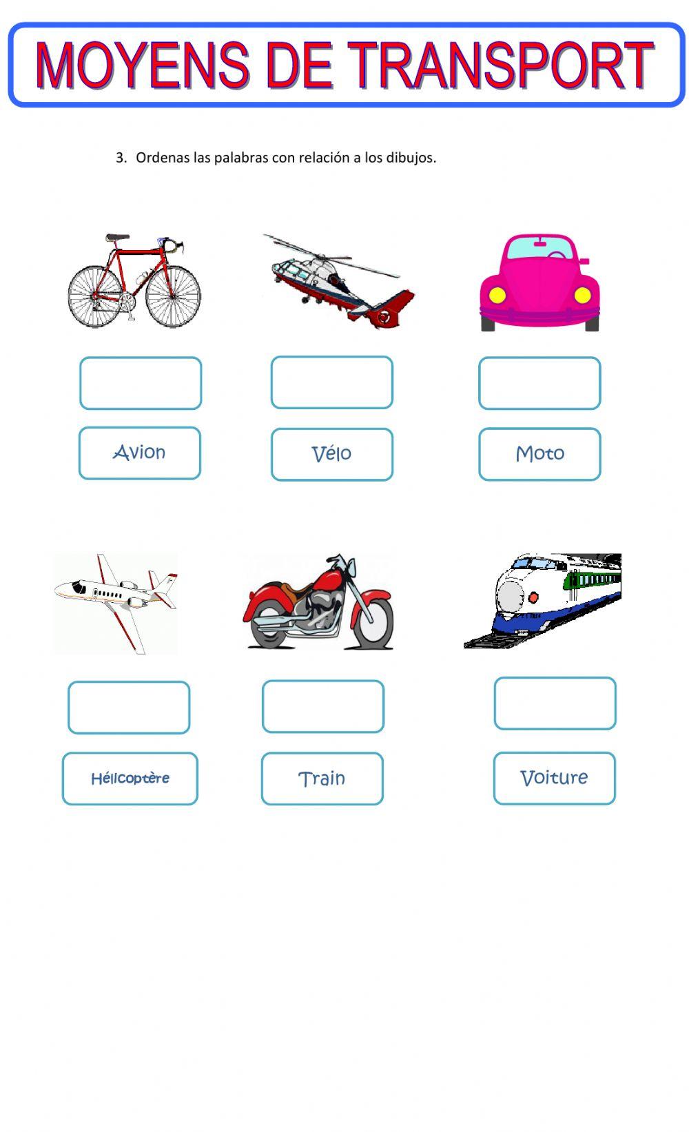 Les moyens de transport