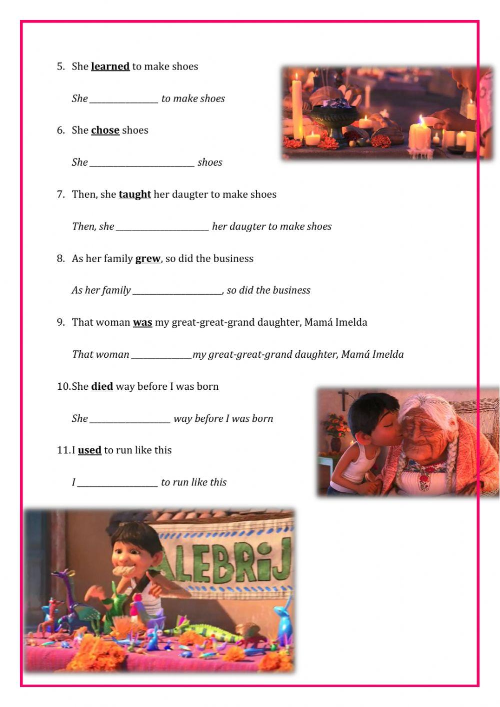 UNIT 6 - Grammar - Coco and the Past Simple