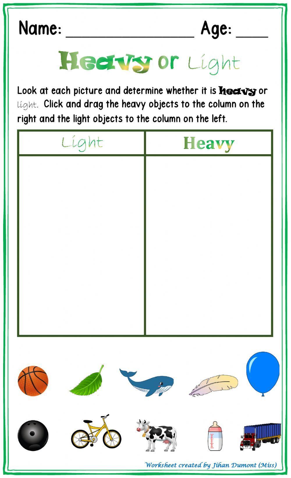 Heavy or Light Heavy or Light