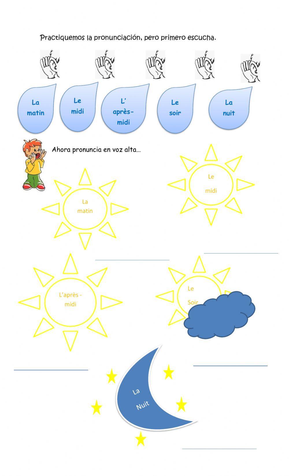 Les moments de la journée