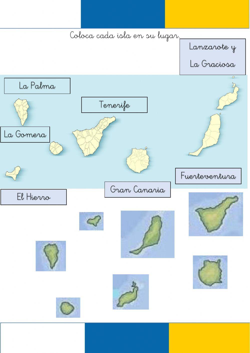 Mapa islas canarias