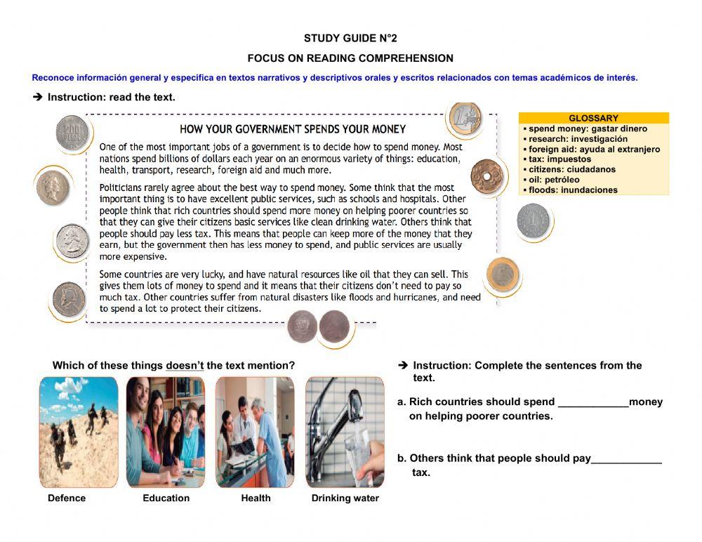 Focus on Reading Comprehension N°8(1)