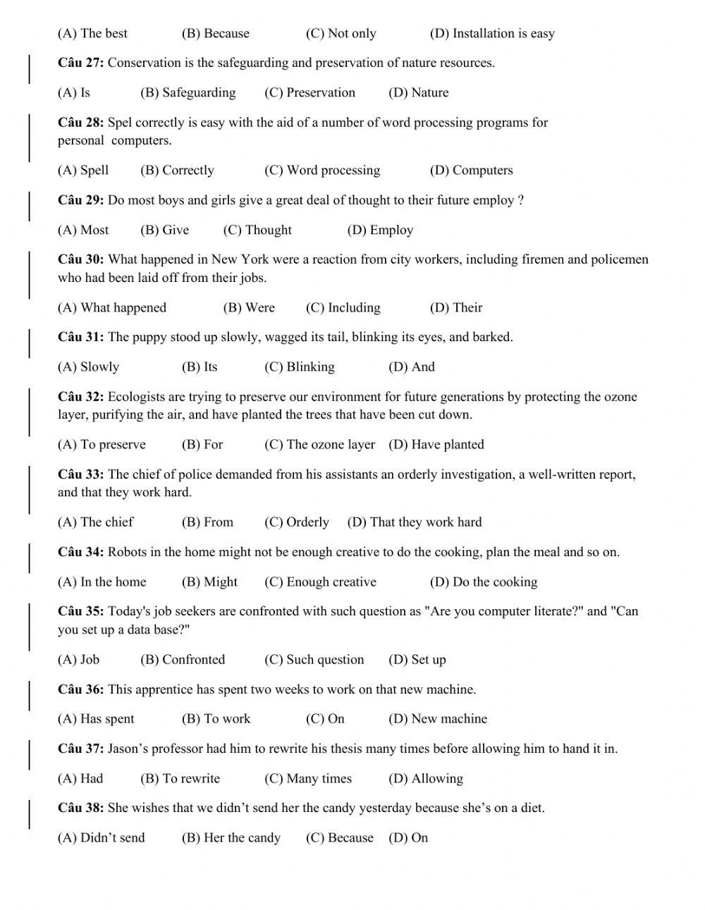 Error identification