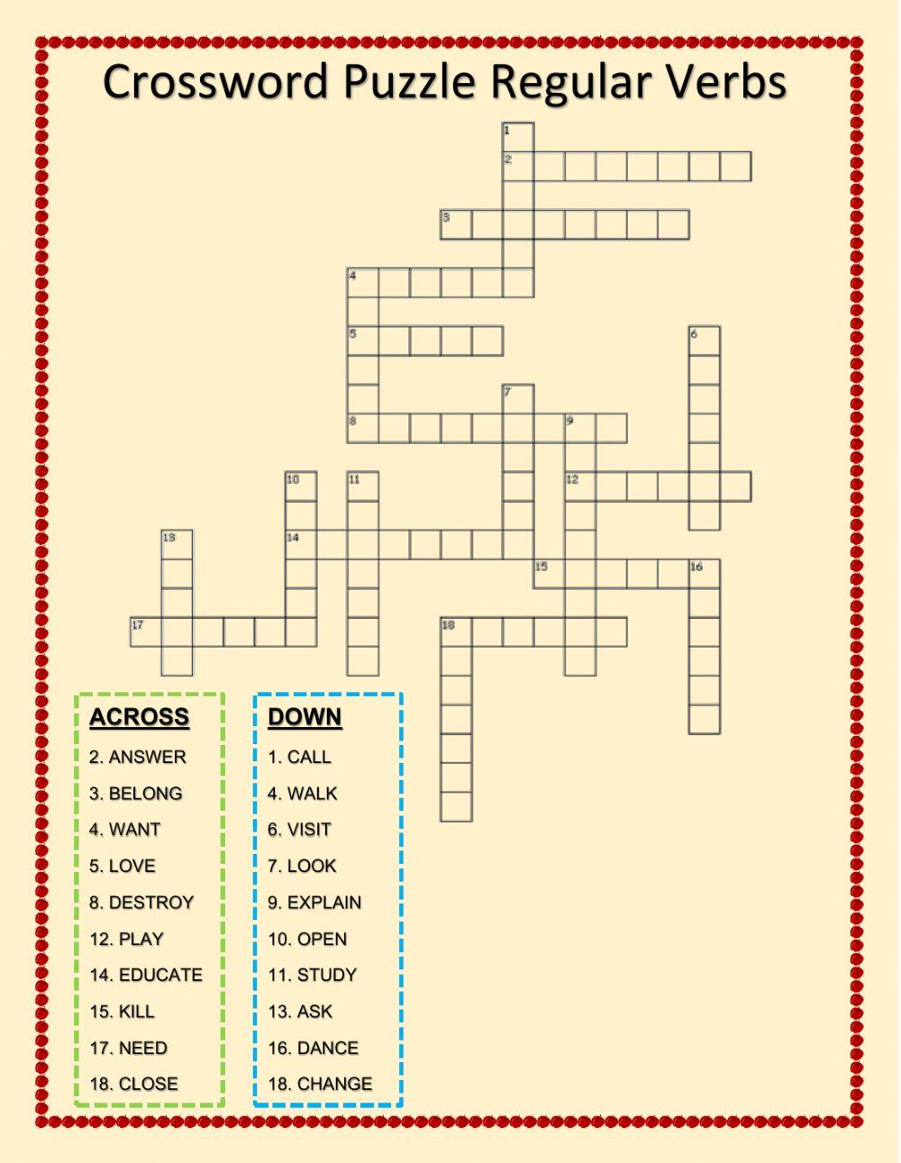 Simple past regular verbs