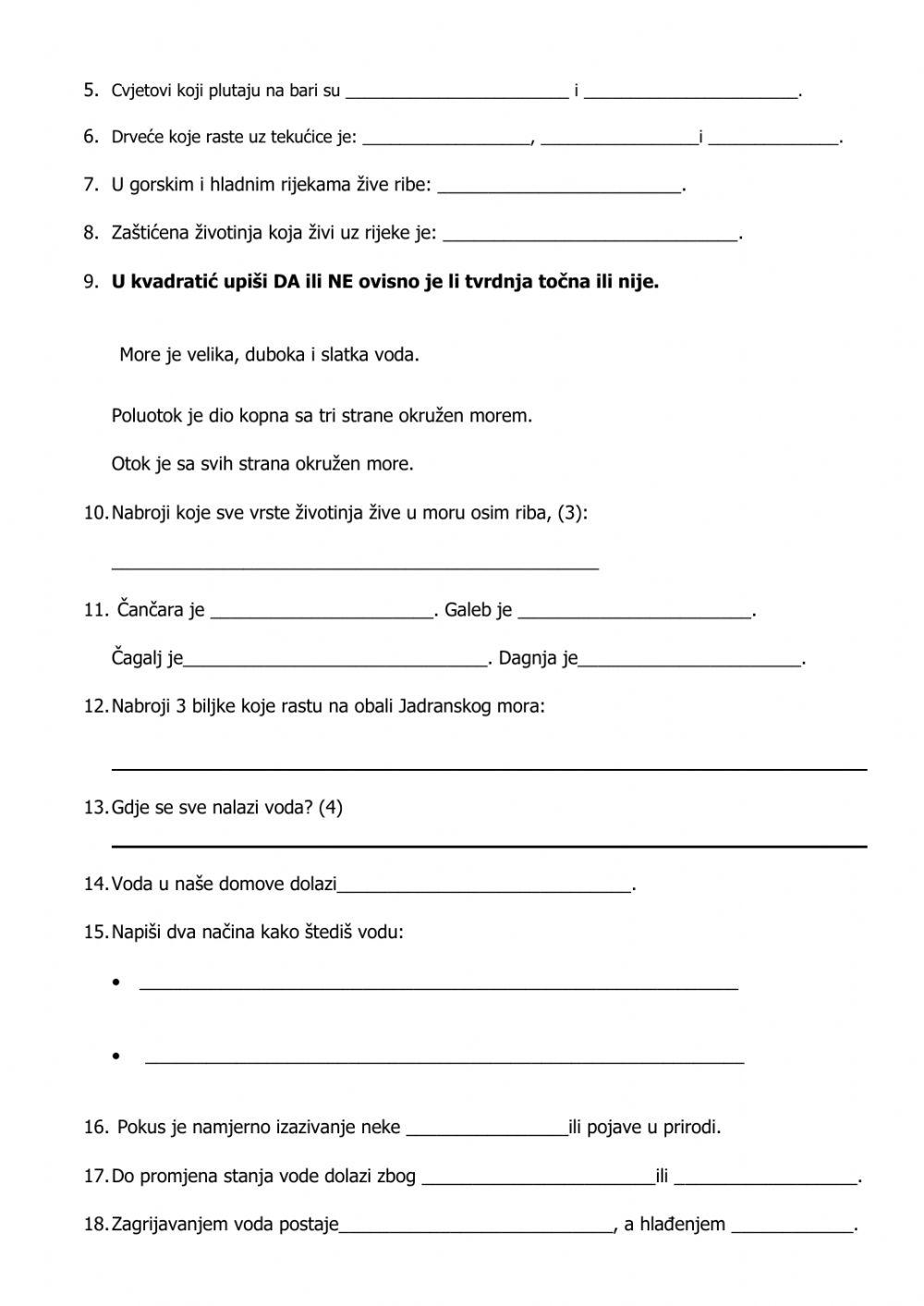 Vode u zavičaju, ponavljanje