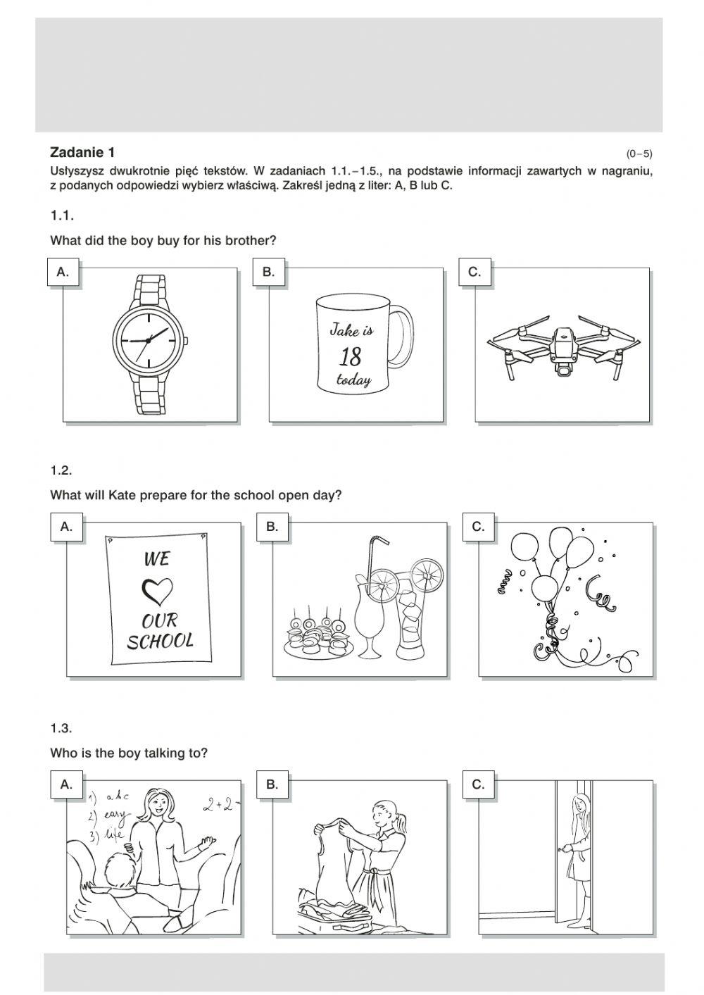 8th grade exam sheet FULL VERSION 1