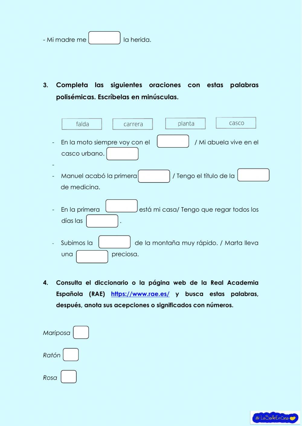 Palabras polisémicas