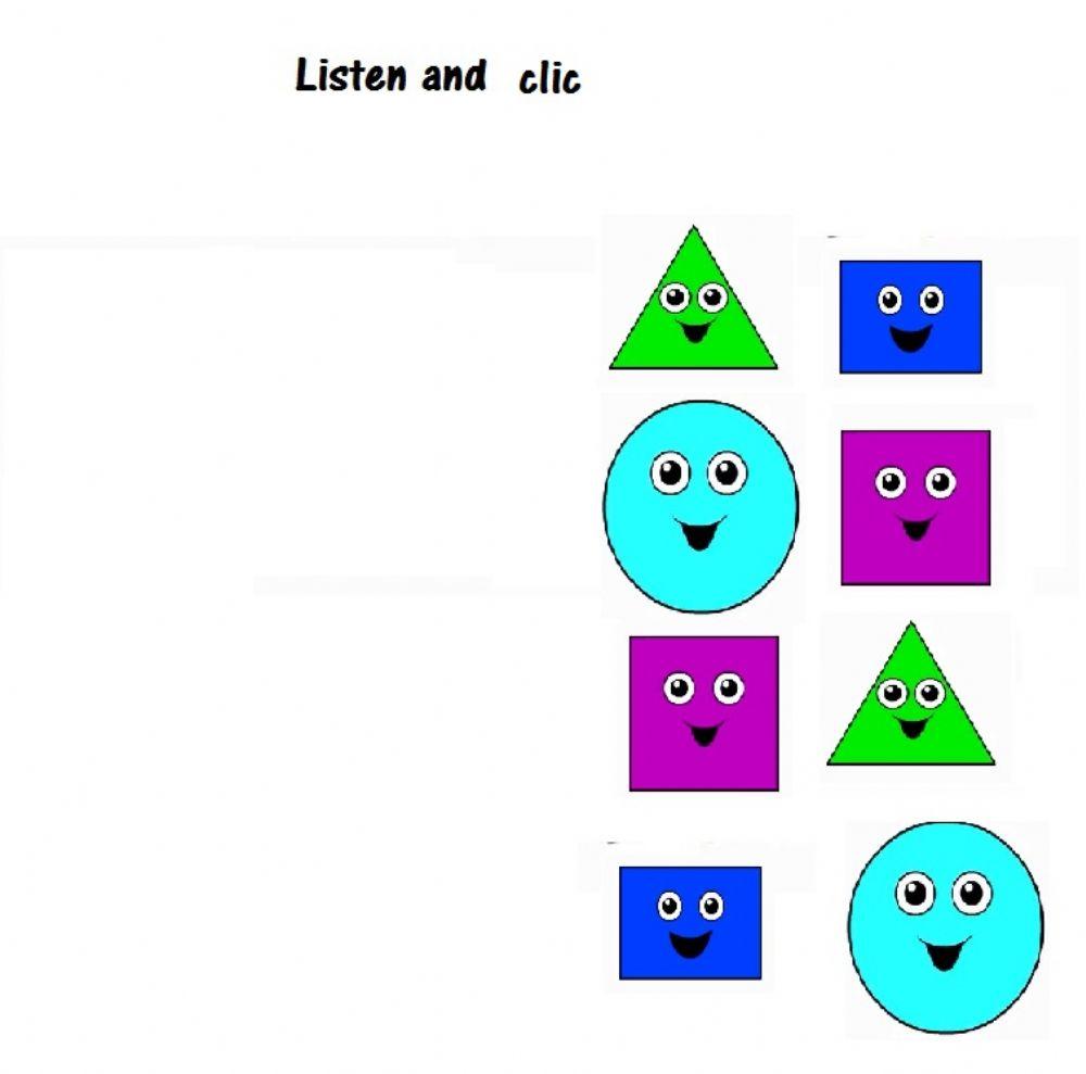 Listen and clic, shapes