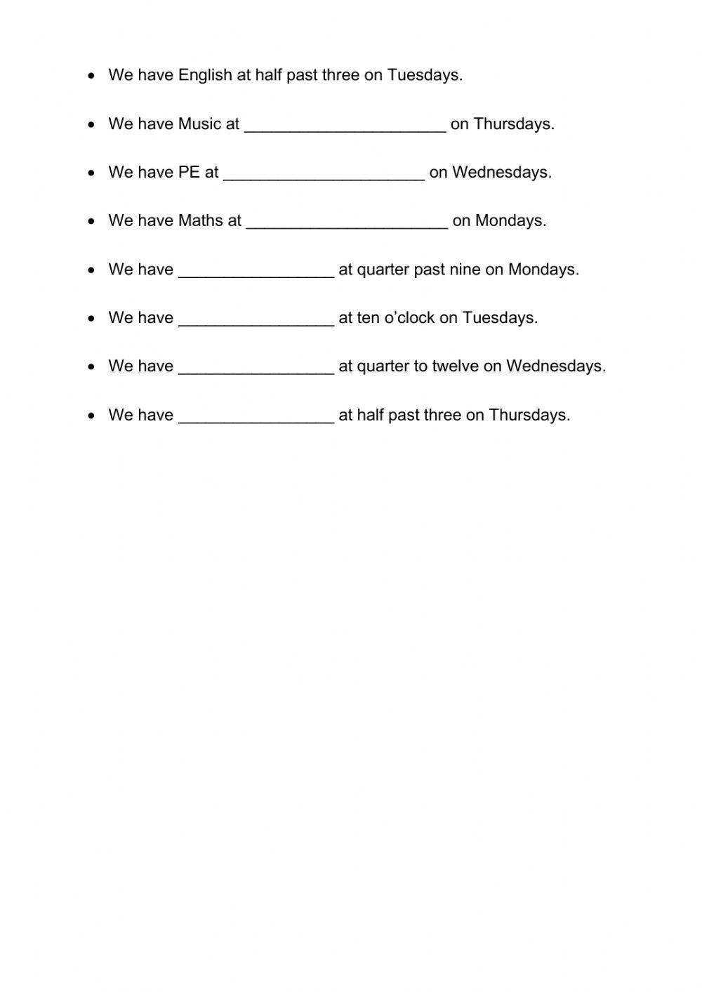 Subjects and time revision