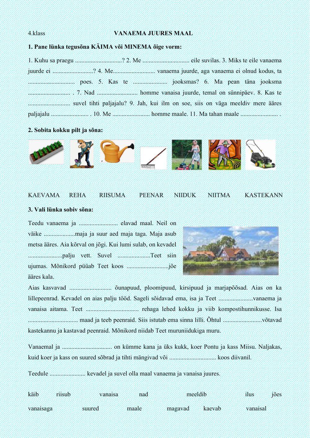 Vanaema juures maal (Sepp, Tammsaar 4.klass) Vanaema juures maal (Sepp, Tammsaar 4.klass)